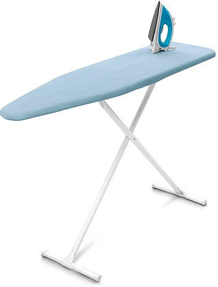 Homz T-Leg Steel Top Ironing Board