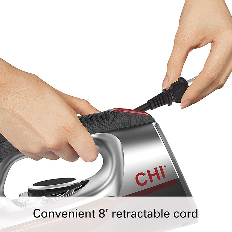 CHI (13102) Steam Iron 8 feet retractable cord-min