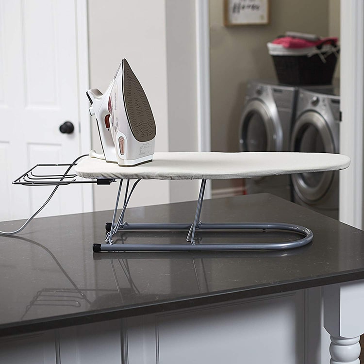 Household Essentials 131210 Small Steel Table Top Ironing Board-min